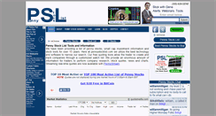 Desktop Screenshot of pennystocklist.com